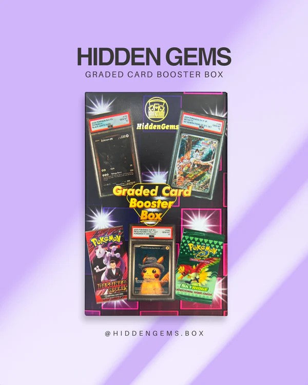 Hidden Gems Pokémon Graded Card Booster Box 2.0 – Mystery Box mit PSA, CGC oder Beckett Karte