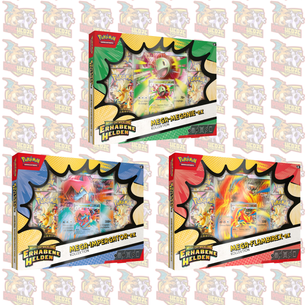 Pokémon Erhabene Helden Mega EX Kollektion 2.5 Deutsch Box Sealed