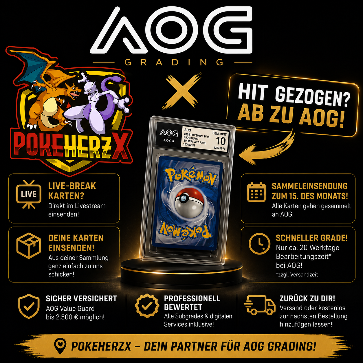 AOG Standard Grading über PokeHerze