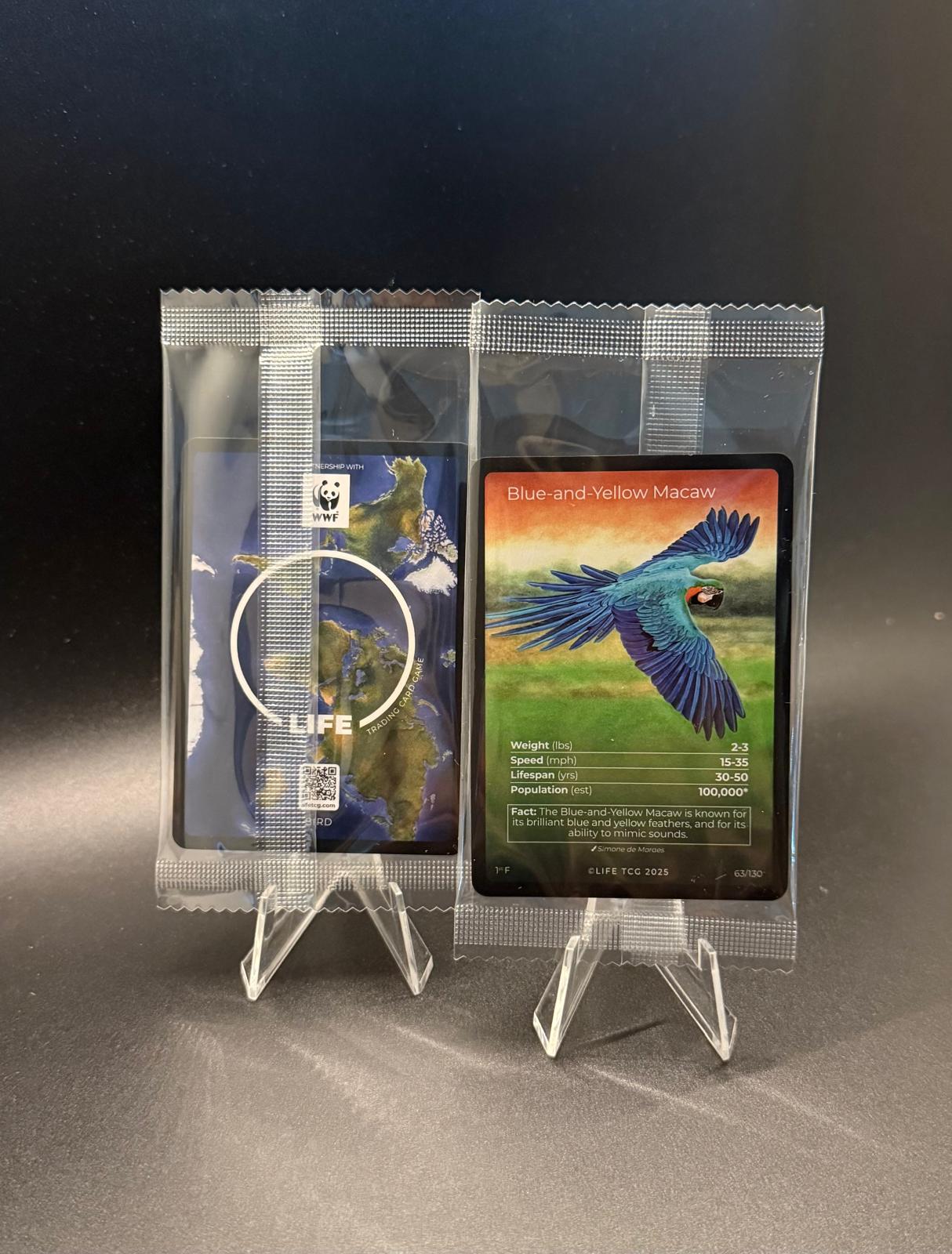 Blue-and-Yellow Macaw WWF Stamp Life TCG 63/130