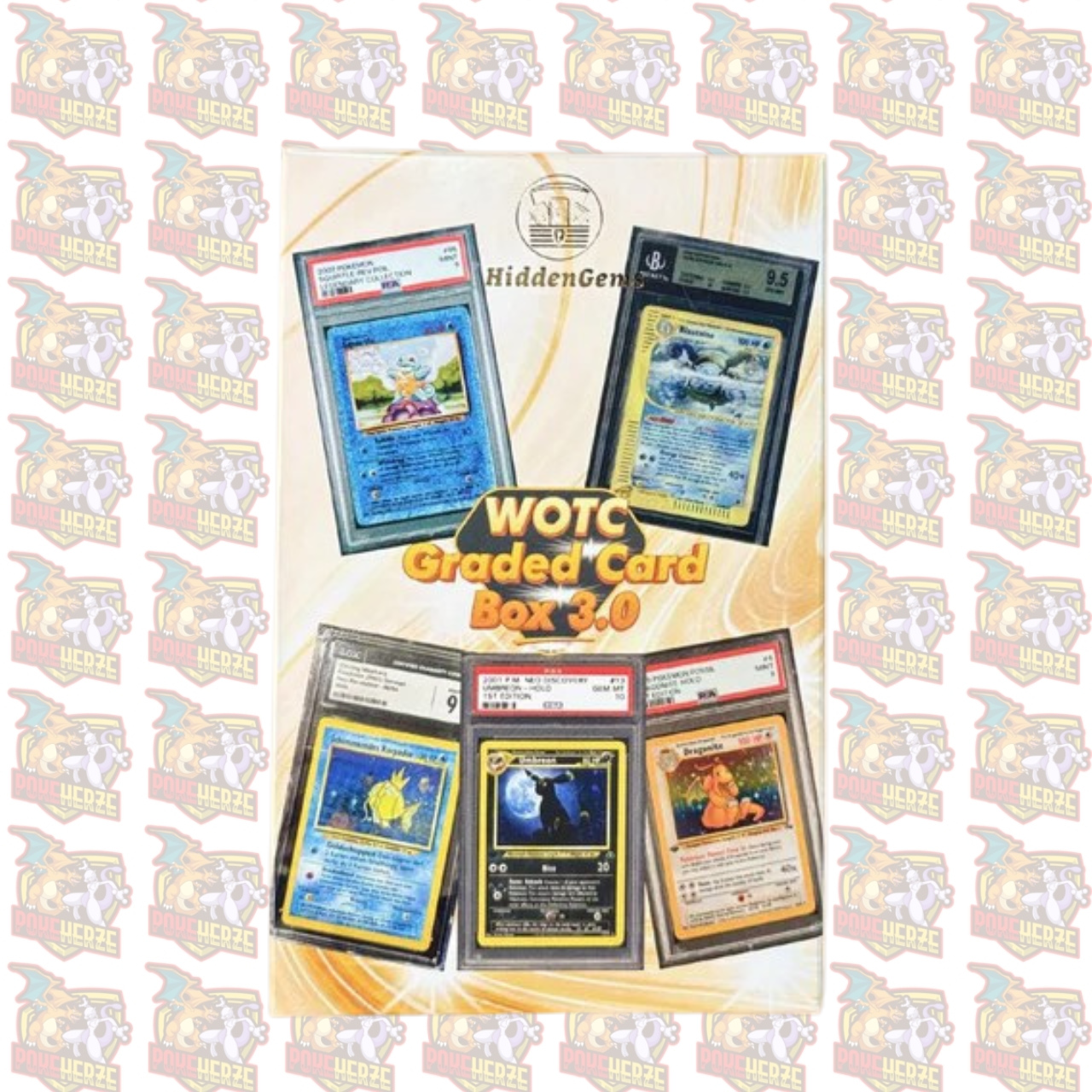 HHidden Gems Pokémon Vintage WOTC Edition Box 3.0 – Graded Mystery Box PSA CGC Beckett