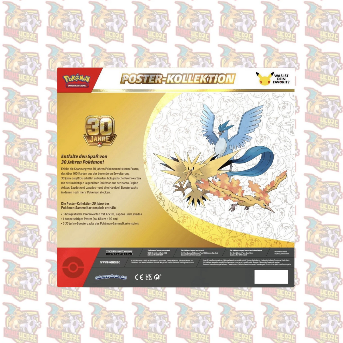 Pokémon 30th Celebration Poster Collection – 30 Jahre Jubiläum – Deutsch