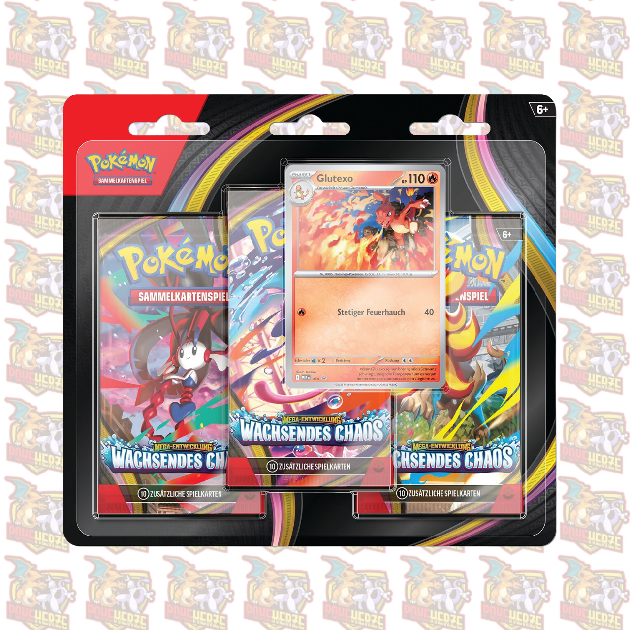 Pokemon Wachsendes Chaos 3er BlisterPromo Deutsch Sealed