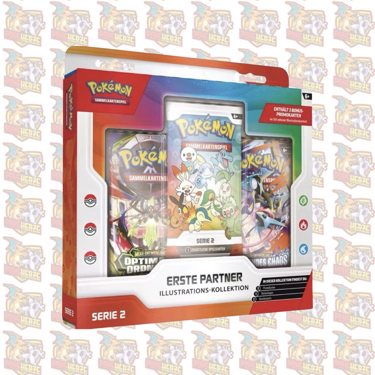 Pokémon Erste Partner Illustrations-Kollektion Series 2 Deutsch Sealed