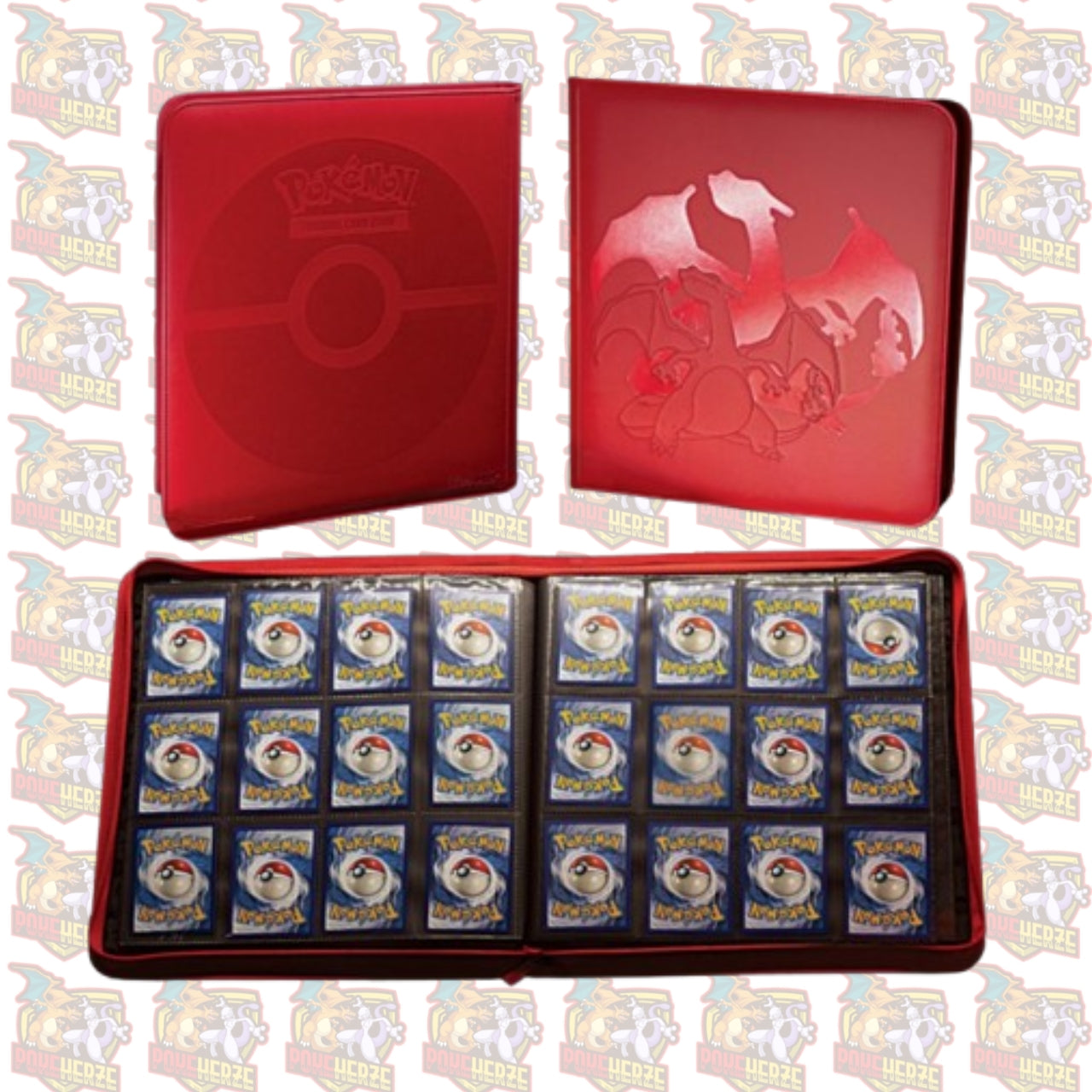 Ultra Pro Elite Series Charizard Glurak 12 Pocket Zipper Binder Pokemon Karten Ordner
