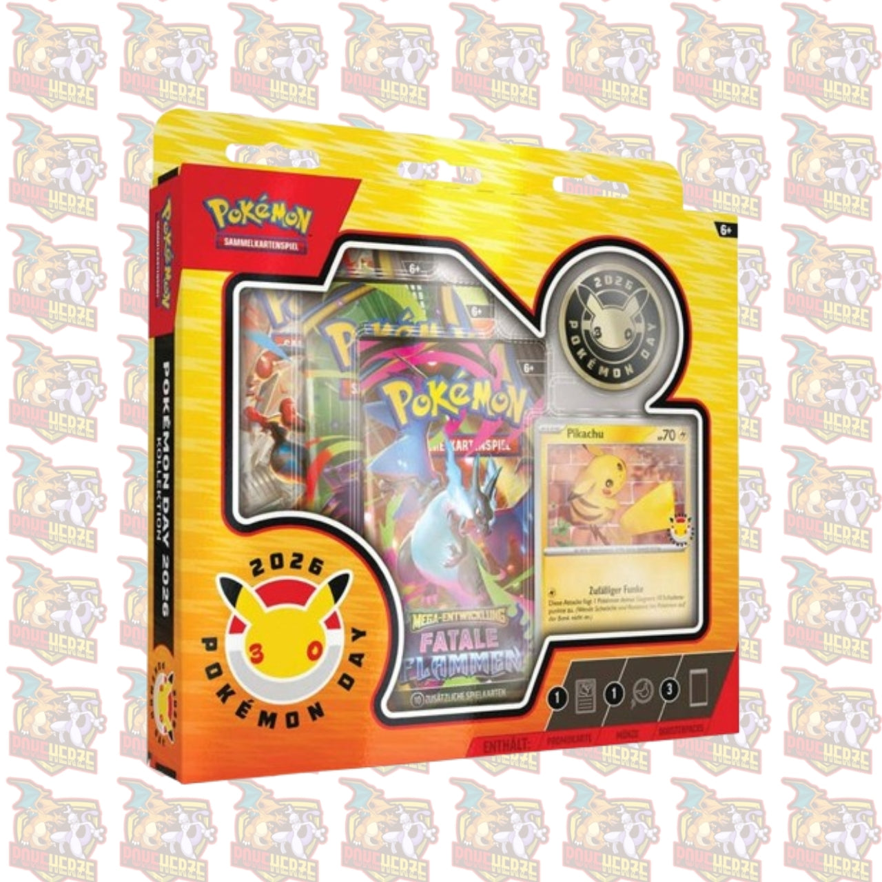 Pokemon Day 2026 Kollektion Deutsch Sealed Fatale Flammen Mega Entwicklung