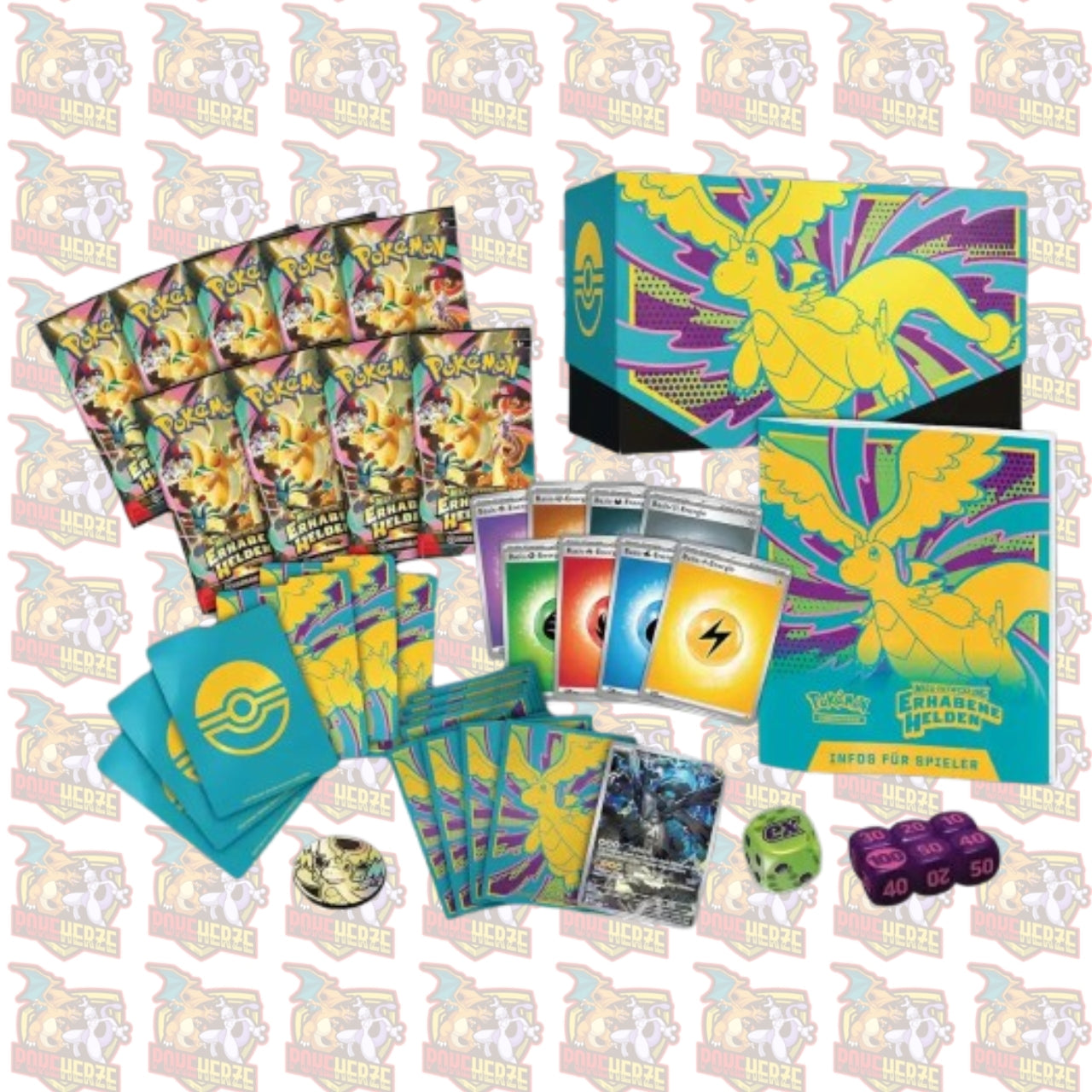 Pokemon Top Trainer Box Mega Entwicklung Erhabene Helden Deutsch ETB OVP