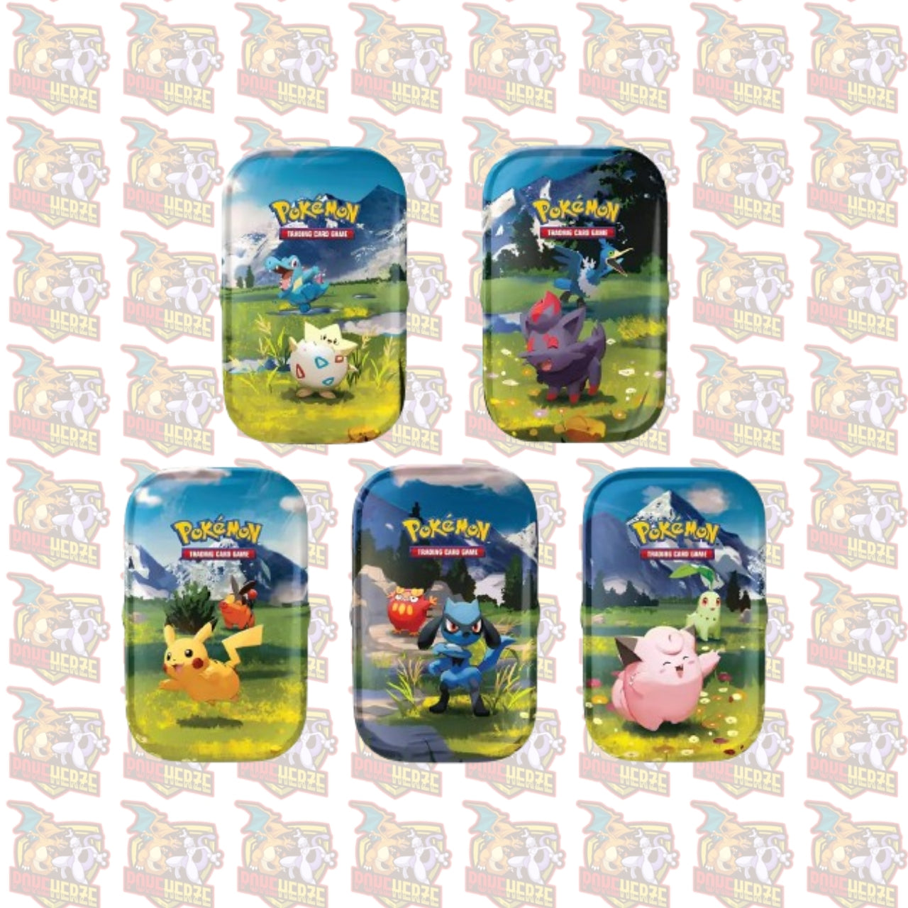 Pokemon Mini Tin Erhabene Helden Deutsch Mega Entwicklung Booster OVP