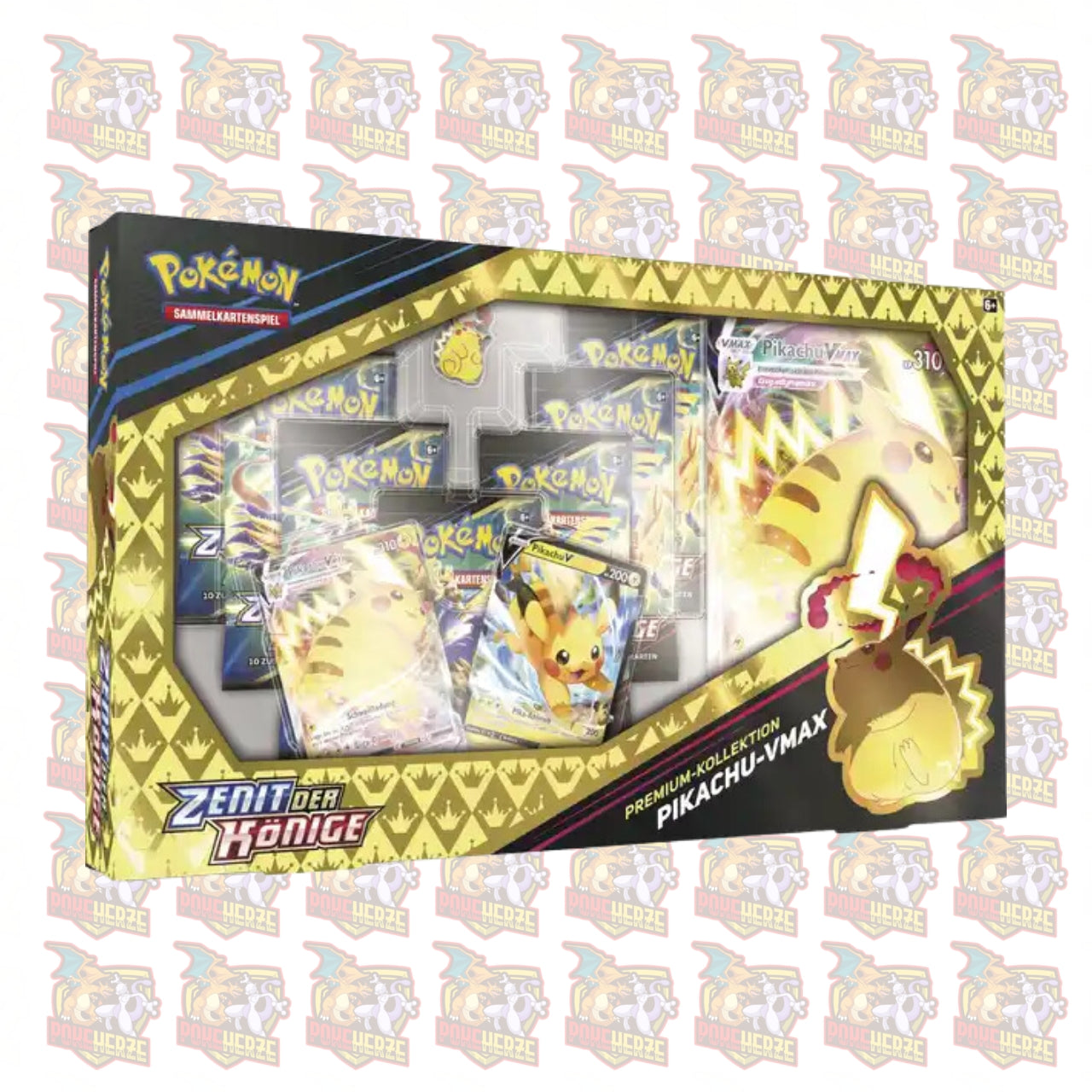 Zenit der Könige Premium Kollektion Pikachu VMAX (7 Booster) (DE)