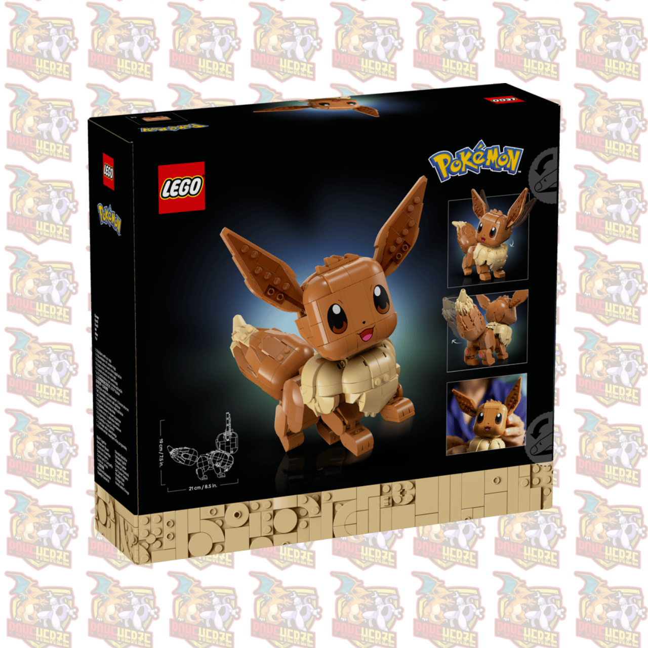 LEGO® Pokémon™ Evoli 72151 – Pokémon Bauset für Erwachsene mit beweglicher Evoli Figur 587 Teile