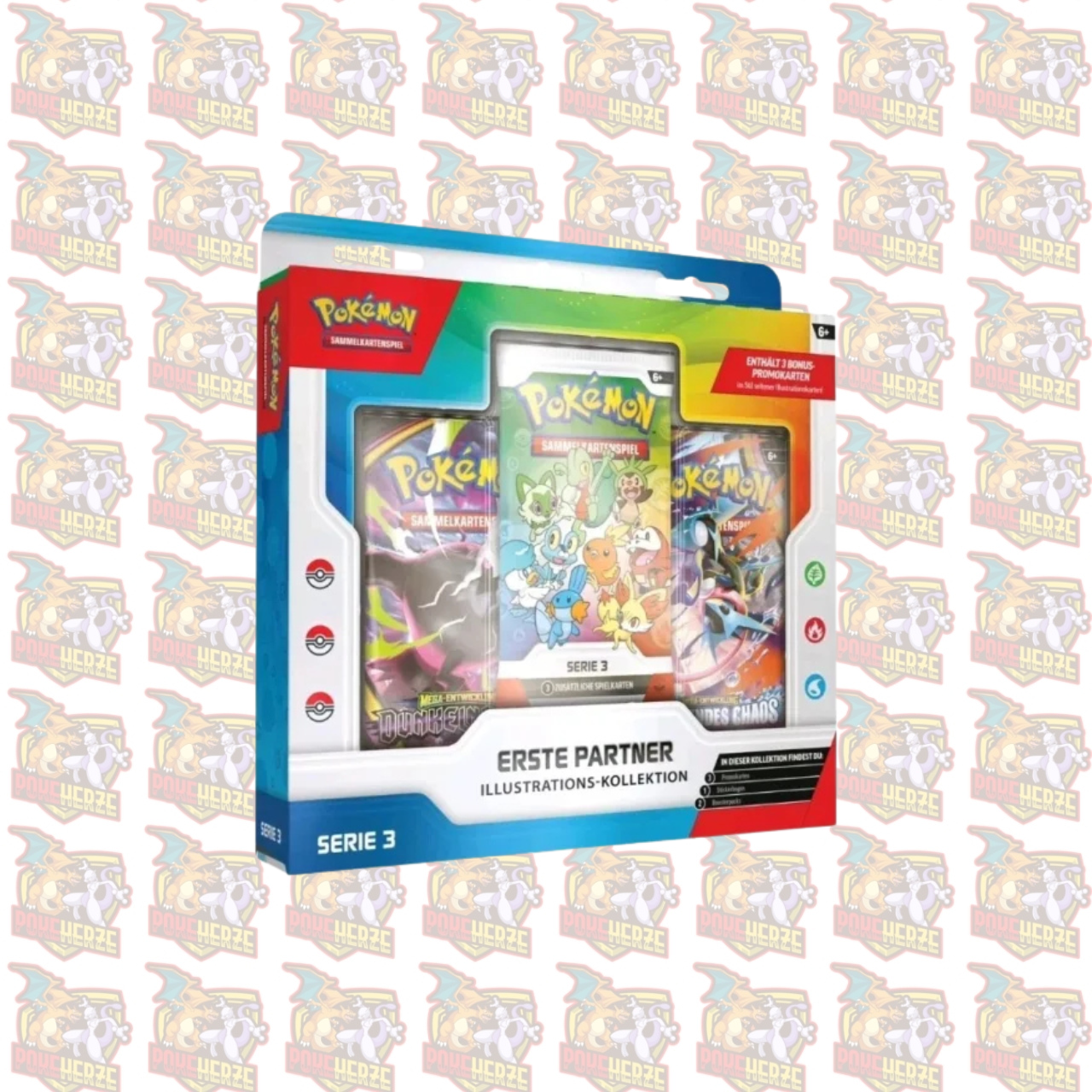 Pokémon Erste Partner Illustrations-Kollektion Serie 3 – Deutsch