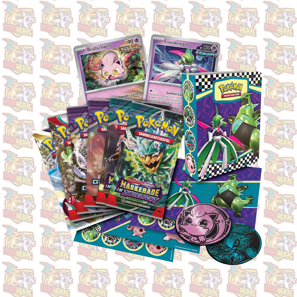 Pokémon Sammelkoffer 2024 – Brüllschweif & Eisenkrieger Deutsch Sealed