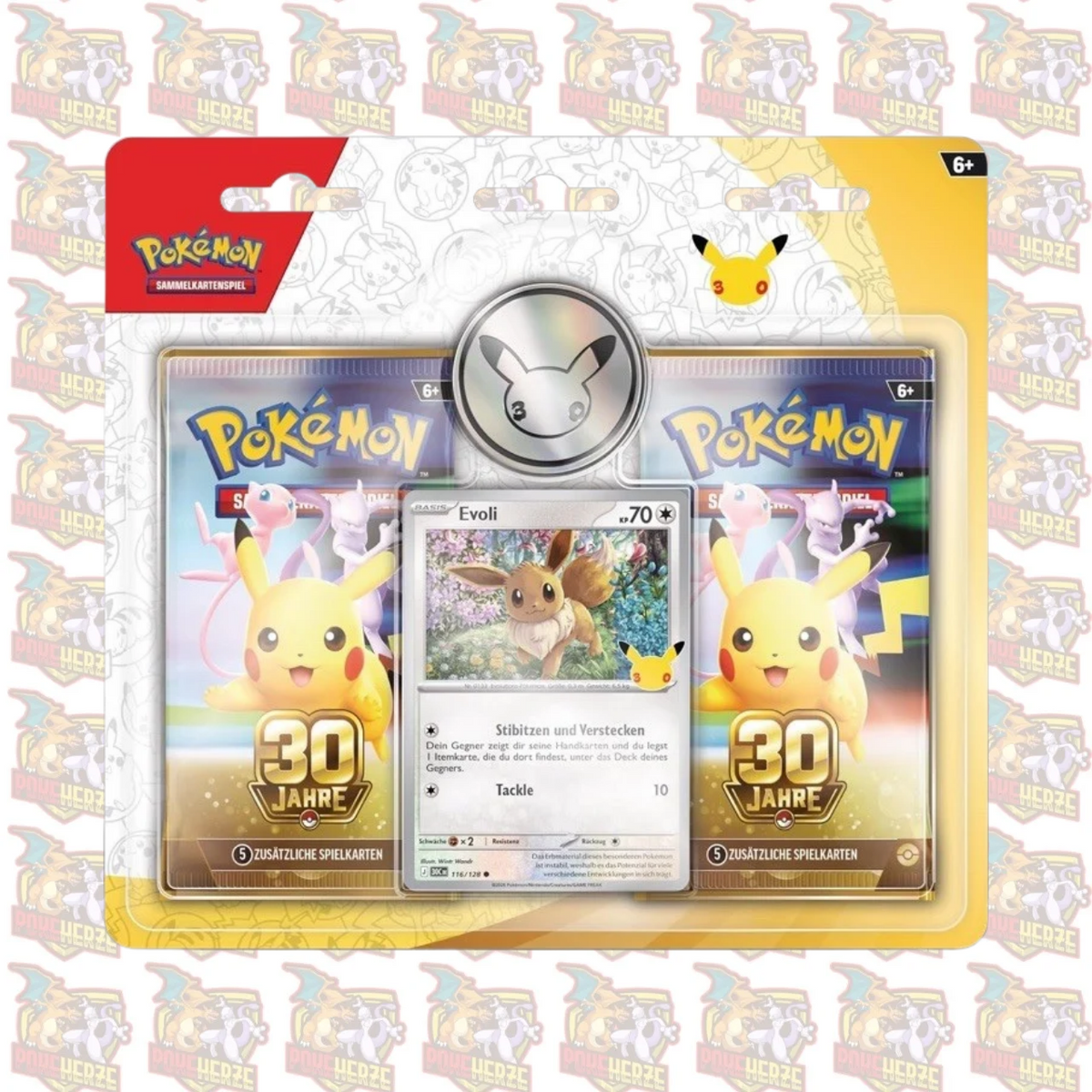 Pokémon 30 Jahre: Evoli 2-Pack Blister Deutsch Sealed