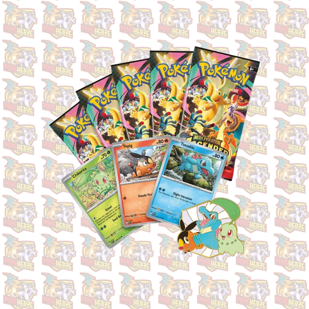 Pokémon Ascended Heroes Deluxe Pin Collection enlisch 5 Booster + Promos sealed
