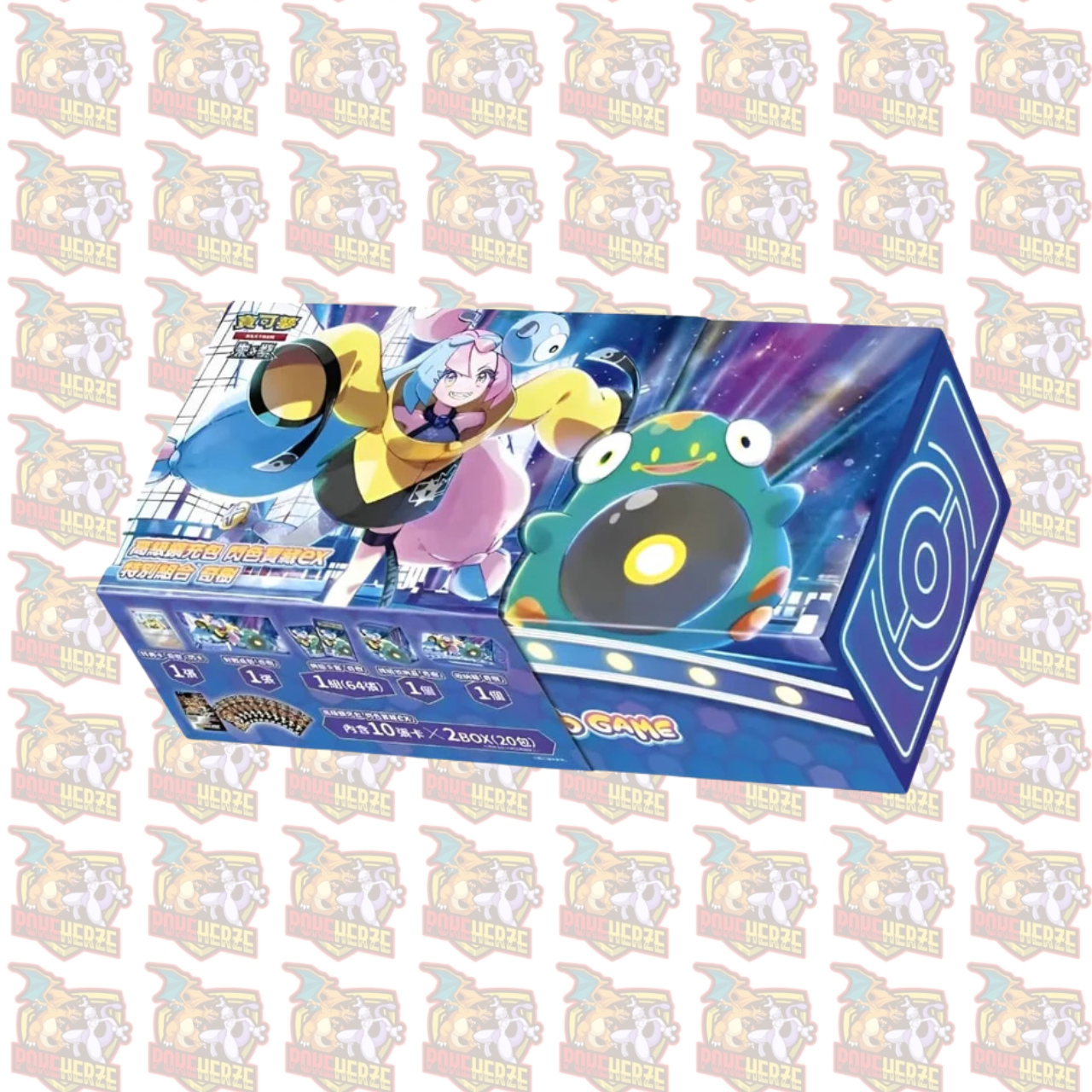 Pokémon Iono GiftBox T-Chinesisch mit Shiny Treasure ex Display Sealed
