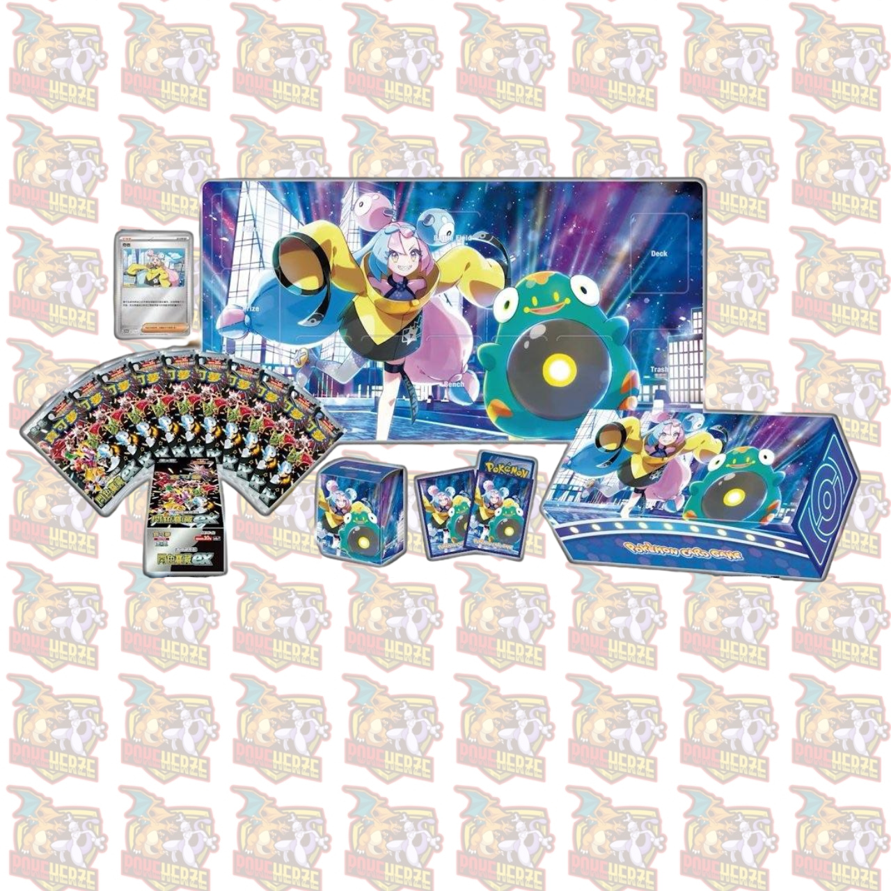 Pokémon Iono GiftBox T-Chinesisch mit Shiny Treasure ex Display Sealed