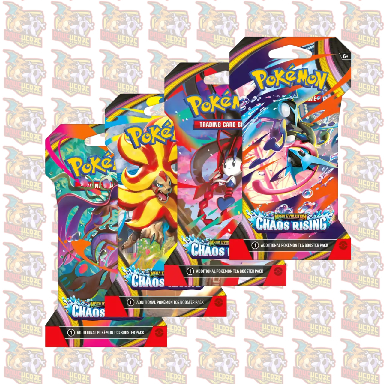 Pokémon Chaos Rising Sleeved Booster Englisch Seald+Versiegelt