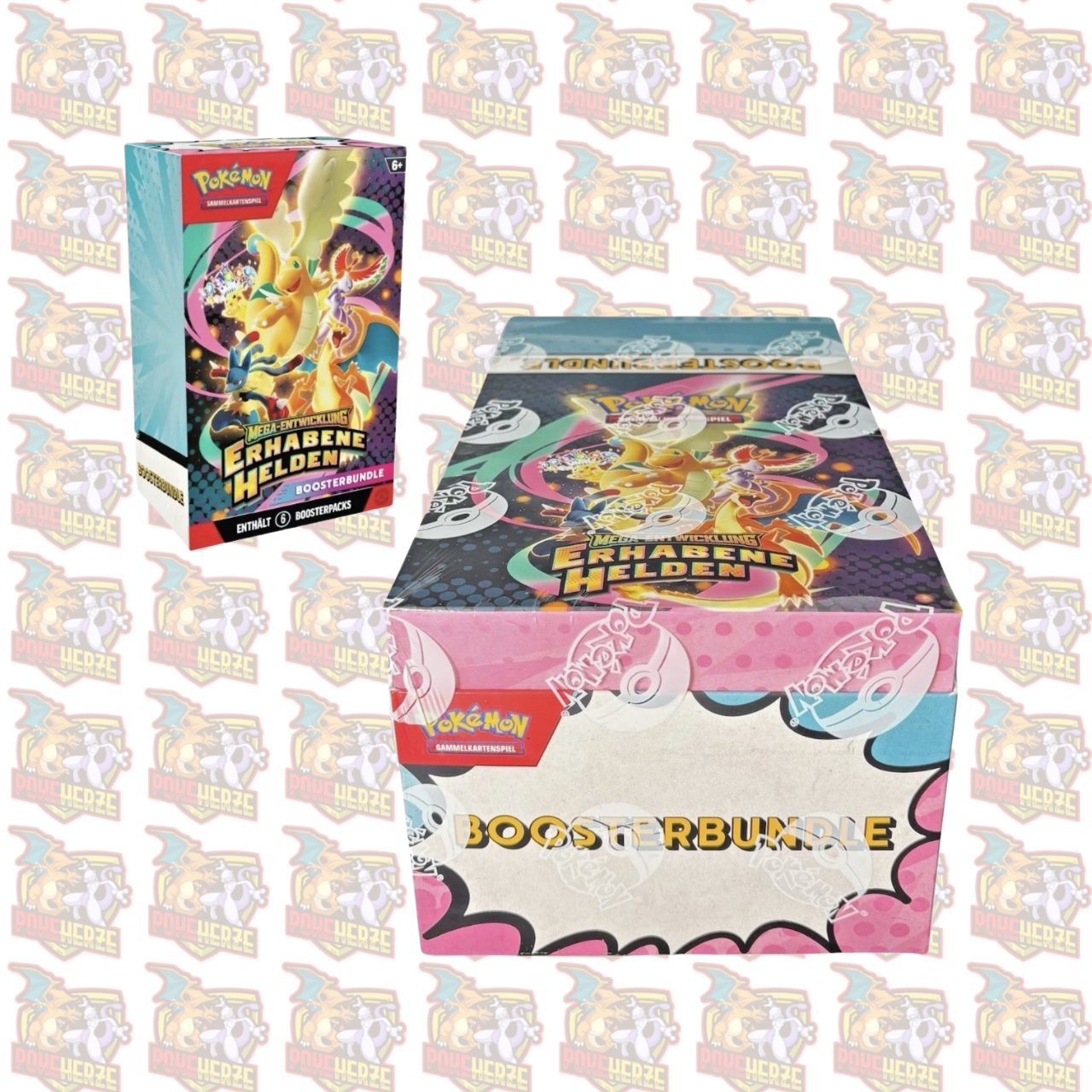 Pokémon Erhabene Helden BoosterBundle Display Deutsch Seales 60 Booster
