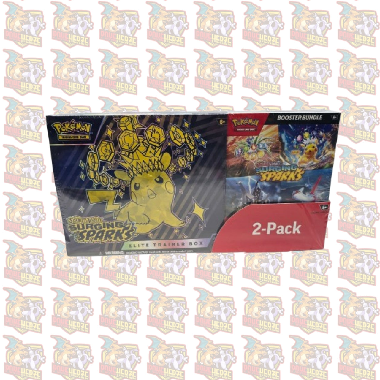 Surging Sparks: 2-Pack-Kombination (Elite Trainer Box + Booster Bundle) (EN)