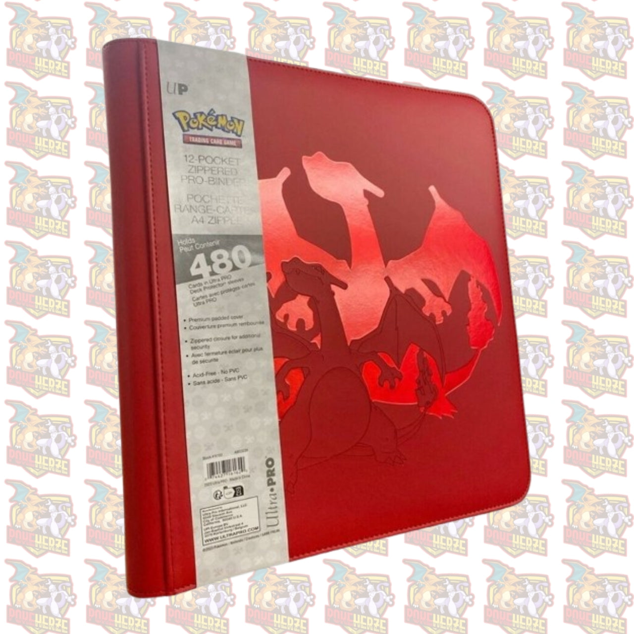 Ultra Pro Elite Series Charizard Glurak 12 Pocket Zipper Binder Pokemon Karten Ordner